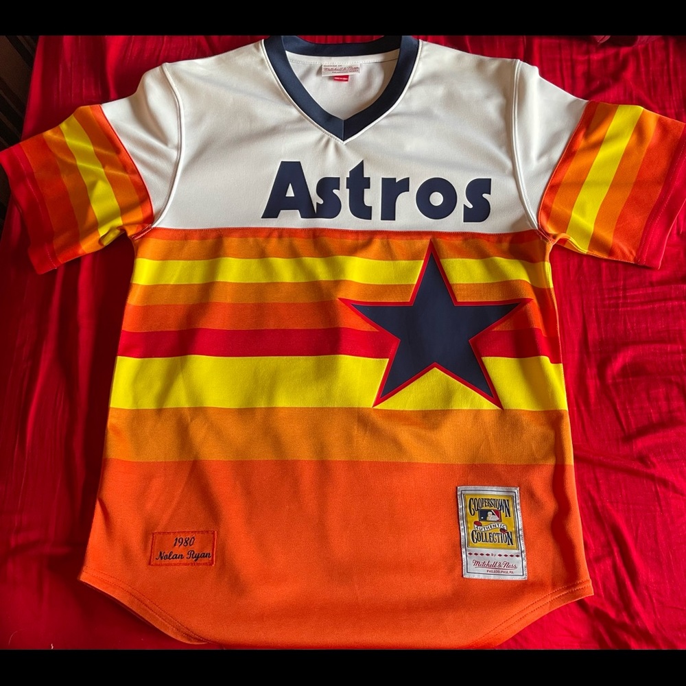 Nolan Ryan Astros Jersey Mitchell & Ness x Cooperstown Classic- Size 40 (M)